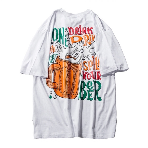 Hétköznapi férfi blúz 3/4 ujjú színes nyomattal fehér és szürke és fekete színben