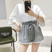 Női alkalmi, magas derekú rövidnadrág