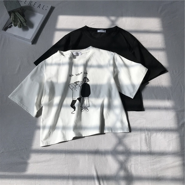 Καθημερινή γυναικεία μπλούζα με εφαρμογή και επιγραφή