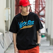 Ανδρική μπλούζα  με 3/4 πλάτος μανίκι με γραφίτη σε λευκό, μαύρο και πράσινο χρώμα