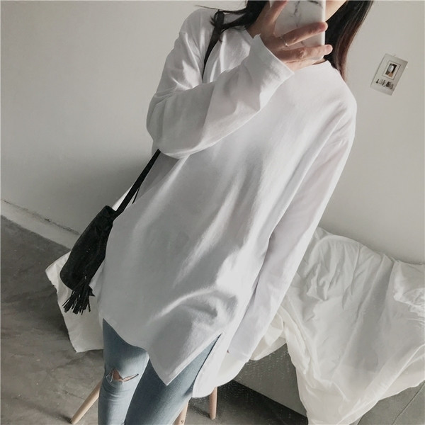 Γυναικεία μπλούζα σε λευκό και μαύρο, ευρύ σχέδιο