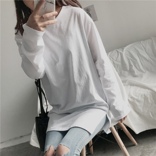 Γυναικεία μπλούζα σε λευκό και μαύρο, ευρύ σχέδιο