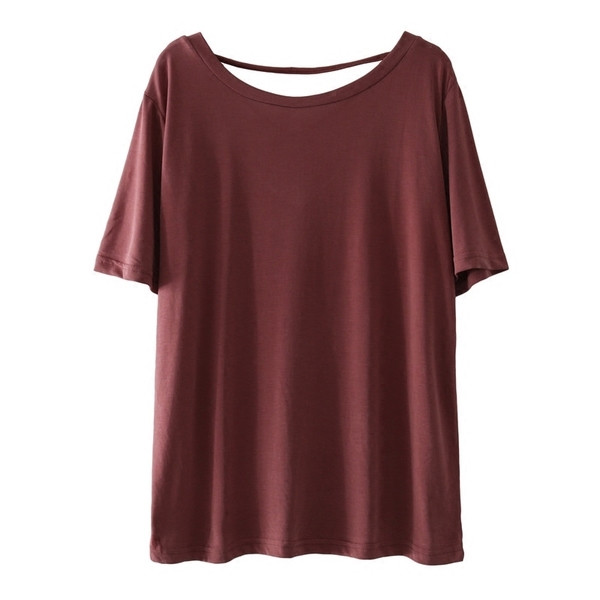 Γυναικείο μπλουζάκι με ντεκολτέ σε σχήμα V σε διαφορετικά χρώματα