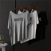 Καθημερινή γυναικεία μπλούζα  με πτώση ώμου και ασύμμετρο μήκος