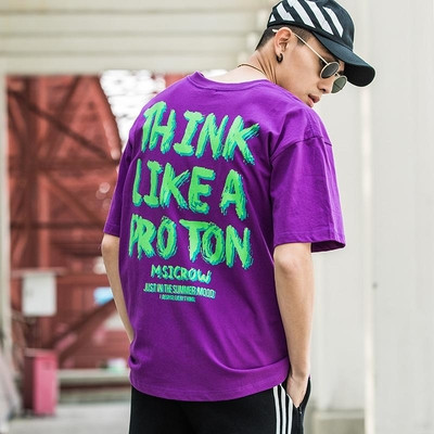 Casual ανδρική μπλούζα με μανίκι 3/4 με την επιγραφή - 5 χρώματα