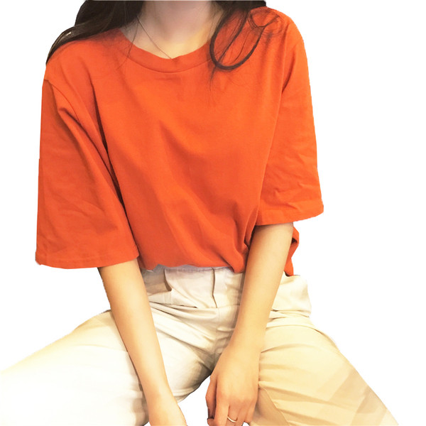 Γυναικείο μπλουζάκι σε φαρδύ μανίκι με πολύχρωμο γιακά