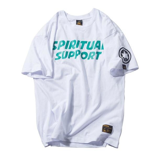 Ανδρική μπλούζα 3/4 μανικιών με έγχρωμη επιγραφή και μίνι απλικέ - 4 χρώματα