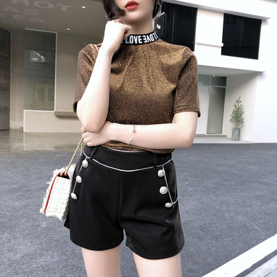 Σύγχρονη γυναικεία κομψή μπλούζα με κολάρο σε σχήμα O σε πολλά χρώματα