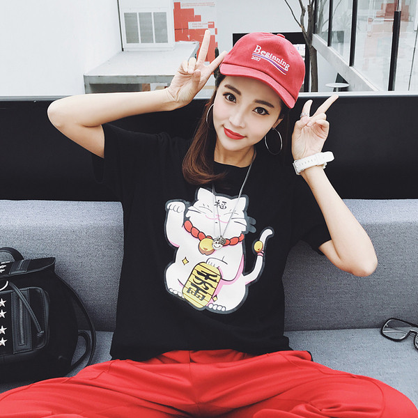 Alkalmi női blúz rövid ujjú rátéttel - fehér, fekete és piros