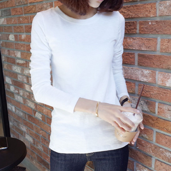 Γυναικεία καθαρισμένη μπλούζα με  μακρύ μανίκι