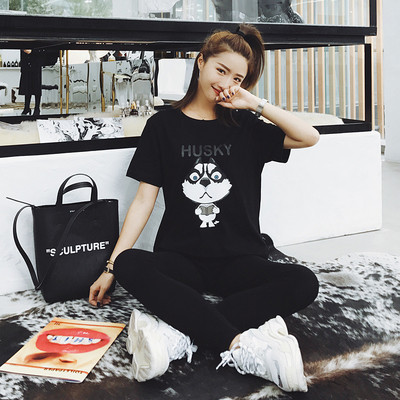 Γυναικείες μπλούζες με  κοντό μανίκι με εφαρμογές - άσπρο και μαύρο χρώμα