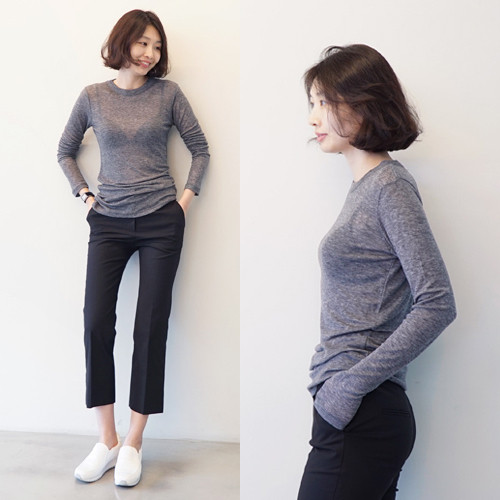 Ανοιξιάτικη μπλούζα με μακριά μανίκια σε διάφορα χρώματα