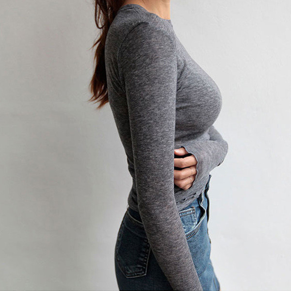 Ανοιξιάτικη μπλούζα με μακριά μανίκια σε διάφορα χρώματα