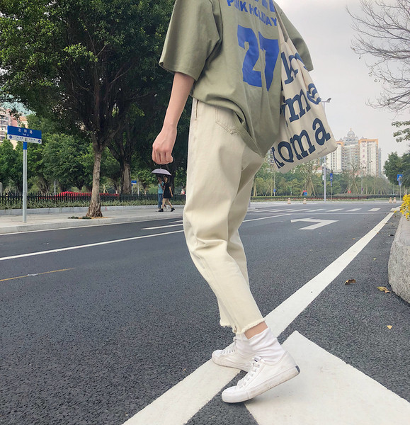 Alkalmi női magas derekú nadrág 9/10 hosszúsággal