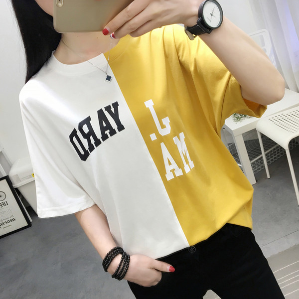 Γυναικείο μπλουζάκι σε διάφορα χρώματα με επιγραφή