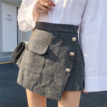 Stílusos alkalmi női szoknya - zsebes nadrág két színben