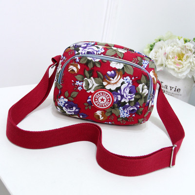 Sport - geanta dama casual cu motiv floral cu maner lung reglabil - doua modele