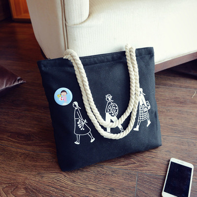 Geanta dama casual cu manere lungi si aplicatie - mai multe modele