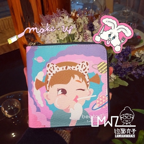 Παιδικό πορτοφόλι για κορίτσια με έγχρωμη εφαρμογή