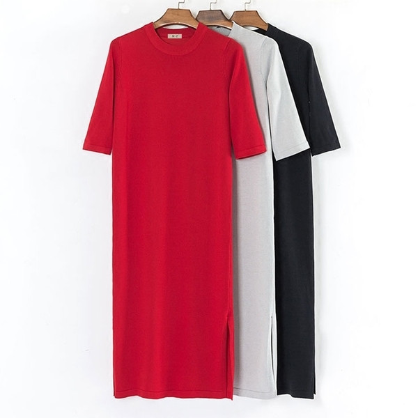 Μακρύ αθλητικό γυναικείο χιτώνα σε τρία χρώματα