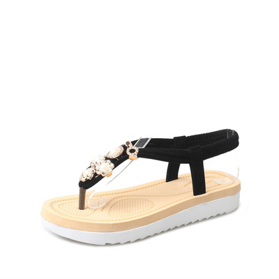 Sandale casual dama in trei culori decorate cu pietre