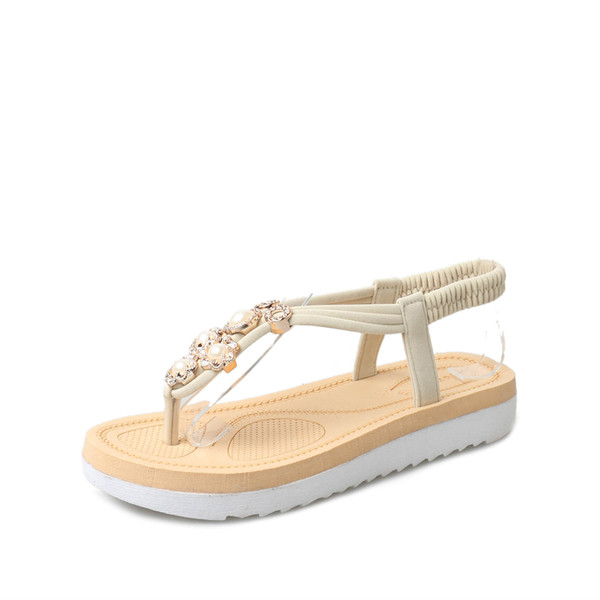 Sandale casual dama in trei culori decorate cu pietre