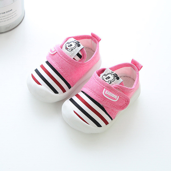 Παιδικά άνετα γυναικεία παπούτσια unisex με λουράκια βελκρό  και mini applique σε τρία χρώματα