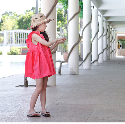 Καλοκαιρινό φόρεμα για κορίτσια με κουμπιά