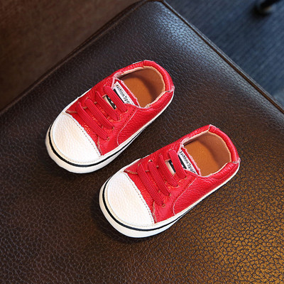 Gyermek tornacipő lányoknak és fiúknak ökobőr nyakkendővel, négy színben