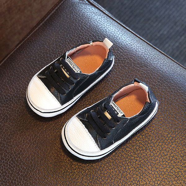 Gyermek tornacipő lányoknak és fiúknak ökobőr nyakkendővel, négy színben