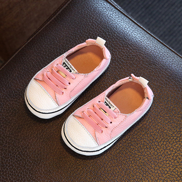 Gyermek tornacipő lányoknak és fiúknak ökobőr nyakkendővel, négy színben