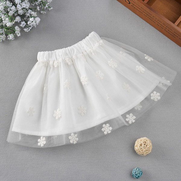 Nyári gyermekszoknya gumírozott derékkal, két színben virágos motívumokkal