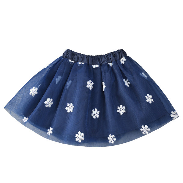 Nyári gyermekszoknya gumírozott derékkal, két színben virágos motívumokkal