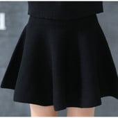 Letisztult szoknya lányoknak két színben, magas derékkal, mindennapi használatra