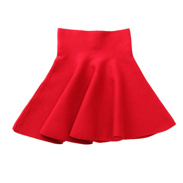 Letisztult szoknya lányoknak két színben, magas derékkal, mindennapi használatra