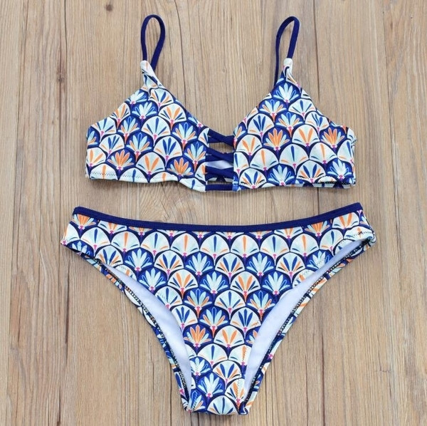 Γυναικεία μαγιό με εκτύπωση δύο μέρη