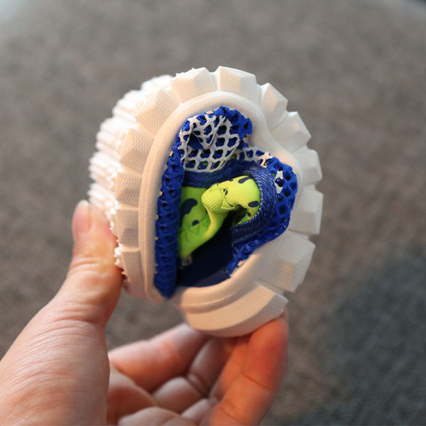 Gyerek sport-hétköznapi légáteresztő tornacipő fűző nélkül lányoknak és fiúknak gumitalppal sok színben