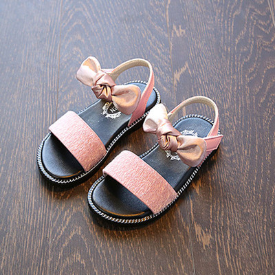 Sandale elegante pentru copii cu panglică pentru fete - două modele