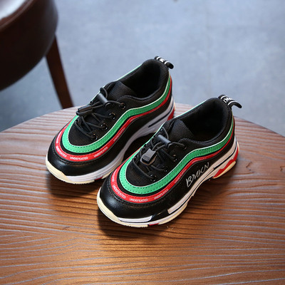 Τρέχοντα παιδικά αθλητικά παπούτσια unisex με κορδόνια και ψηλή σόλα σε διάφορα χρώματα