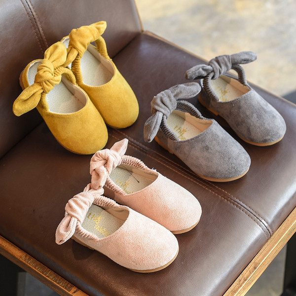 Egyszerű tavaszi gyerek alkalmi cipő lányoknak három színben szalaggal