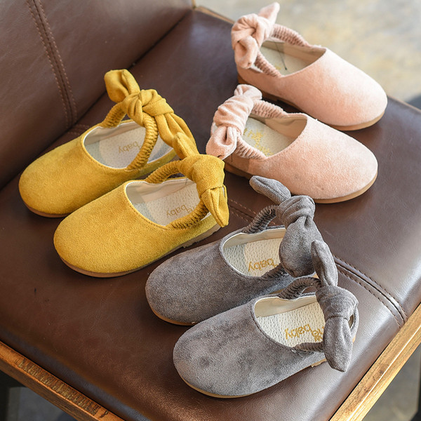 Egyszerű tavaszi gyerek alkalmi cipő lányoknak három színben szalaggal