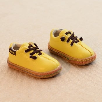 Стилни детски обувки за момчета с връзки от еко кожа в три цвята