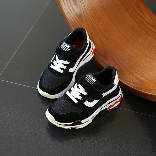 Αθλητικά παιδικά πάνινα παπούτσια για αγόρια και κορίτσια με ψηλά πέλματα σε τρία χρώματα