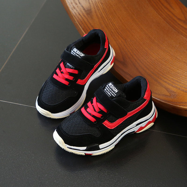 Αθλητικά παιδικά πάνινα παπούτσια για αγόρια και κορίτσια με ψηλά πέλματα σε τρία χρώματα