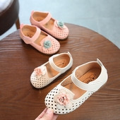 Καθημερινά παιδικά σανδάλια floral μοτίβο κλειστό μοτίβο σε δύο χρώματα