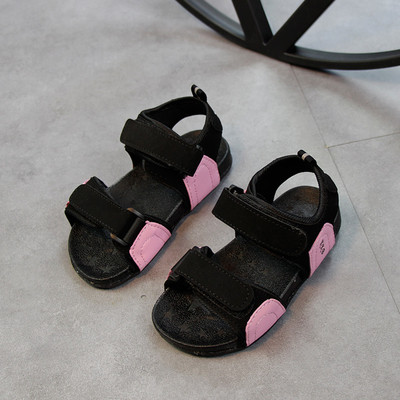 Unisex Casual Sπαιδικά σανδάλια - Γκρι, Πορτοκαλί και Ροζ χρώμα