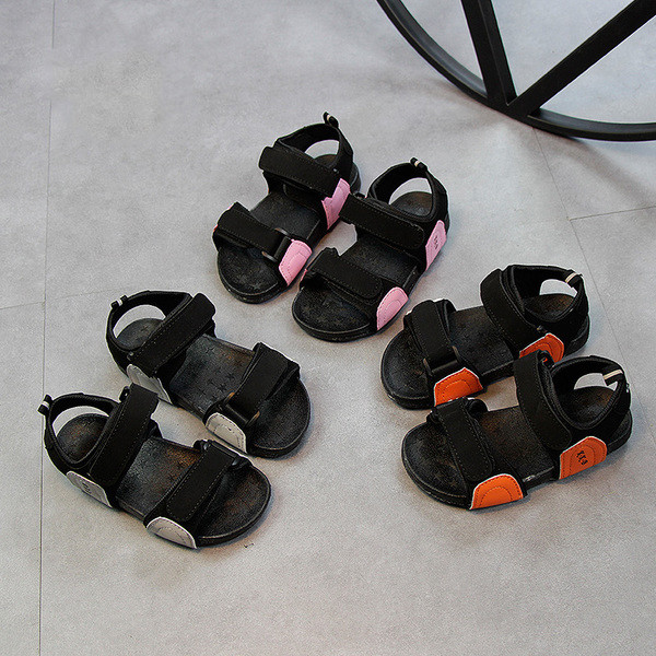 Sport - sandale casual pentru copii unisex - gri, portocaliu si roz