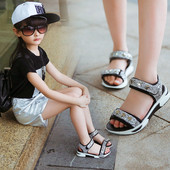 Αθλητικά - casual παιδικά σανδάλια για τα κορίτσια σε δύο χρώματα