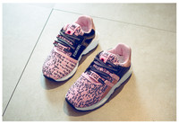 Σύγχρονα παιδικά αθλητικά πάνινα παπούτσια για κορίτσια με ελαστικές συνδέσεις σε τέσσερα χρώματα