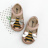 Καθημερινά παιδικά σανδάλια με 3D διακόσμηση για κορίτσια